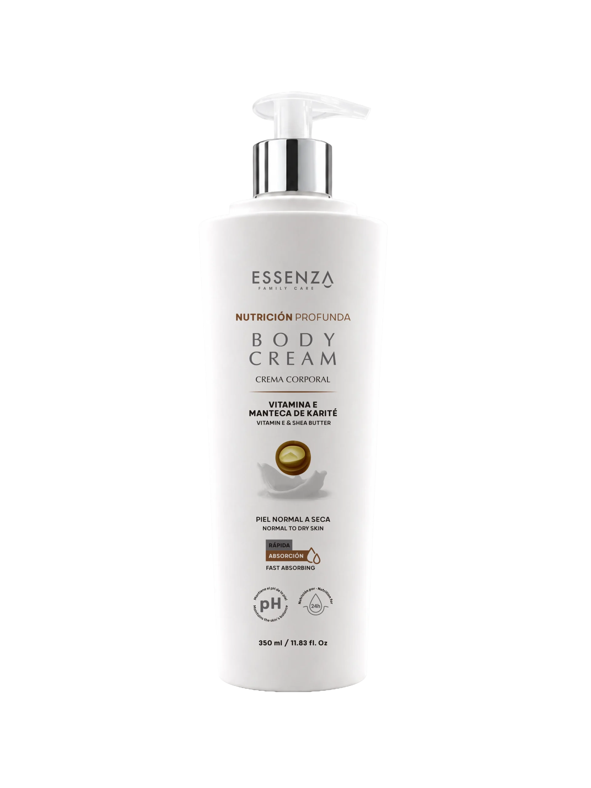 Essenza Nutrici&oacute;n Profunda Body Cream con vitamina E y manteca de karit&eacute;
